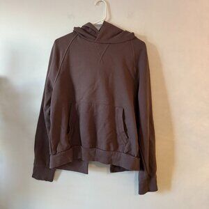 Athleta Open Back Hoodie Brown